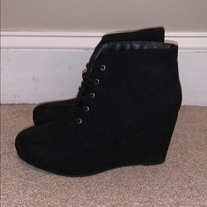 Wedge booties
